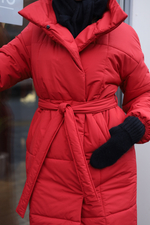 Пальто зимнее Арктика, красное