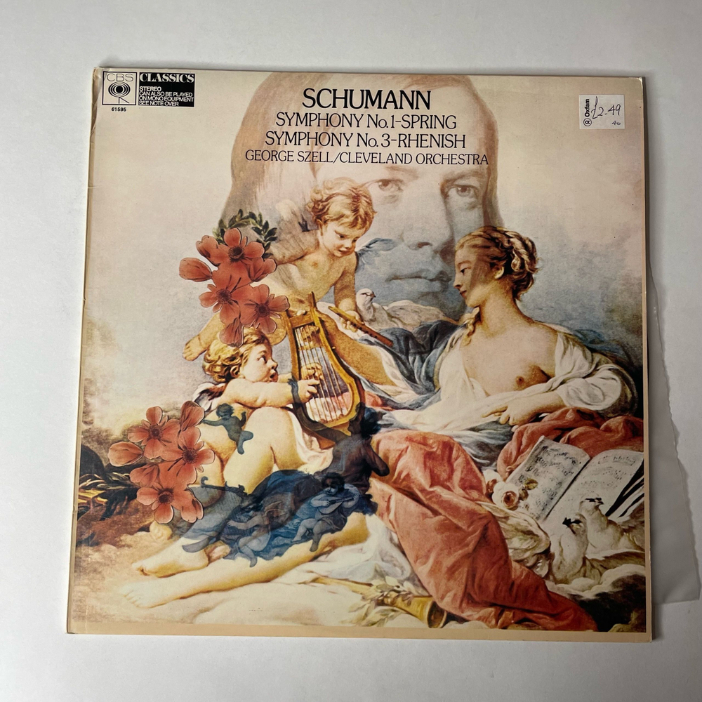 Винтажная виниловая пластинка LP Schumann Шуман George Szell, The Cleveland Orchestra Symphony No.1 Spring, No. 3 (Англия 1975)