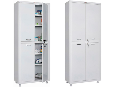 Double-leaf medical cabinet HILFE МД 2 1670/SS