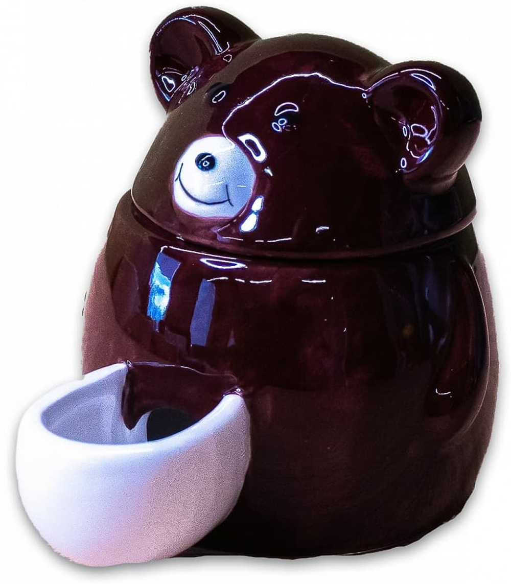 КерамикАрт кормушка для грызунов Мишка 150 мл, черная