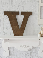 Буква английского алфавита деревянная настенная