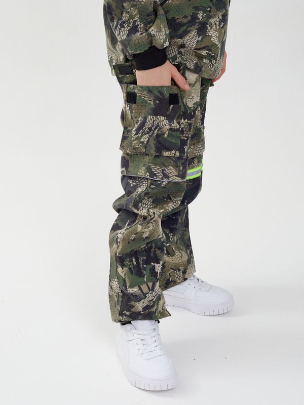 Костюм летний Антигнус-Детский ткань Твил-Пич цвет Зеленый питон