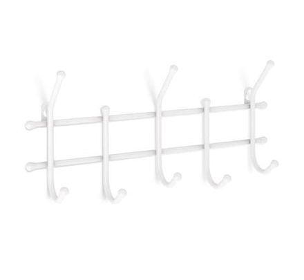 Вешалка Sheffilton Стандарт 2/5 металл/пластик (белый/белый)