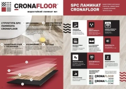 4002 SPC Кварцвиниловый замковый ламинат CronaFloor Etna Дуб Латина 4002 180x1200 3.5 0.15 мм 10 шт. 2.16 м