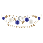 Гирлянда звёздная "Happy New Year" 3,7 м (2024)