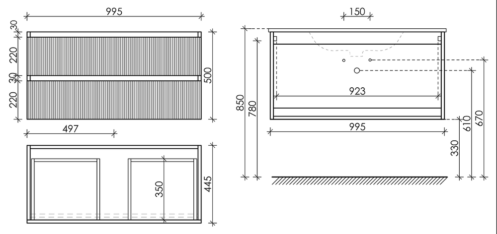 Тумба с раковиной Sancos Snob R 100 см SNR100SM doha soft