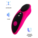 Розовый силиконовоый клиторальный стимулятор в трусики с управлением через приложение Lovense Ferri Smart Clitoral Vibrator Black-Pink LE-09