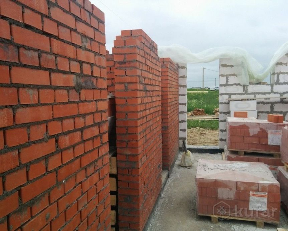 Кирпичная кладка из одинарного кирпича толщиной 250мм и более