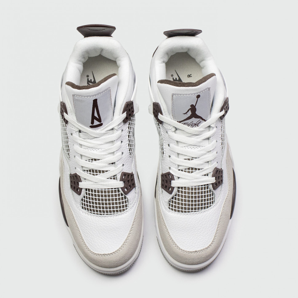 кроссовки Air Jordan 4 x A Ma Maniere White / Brown