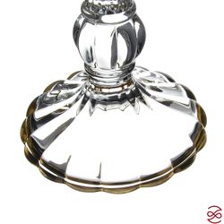 Конфетница на ножке с крышкой TIMON Violet/Gold 28*17см