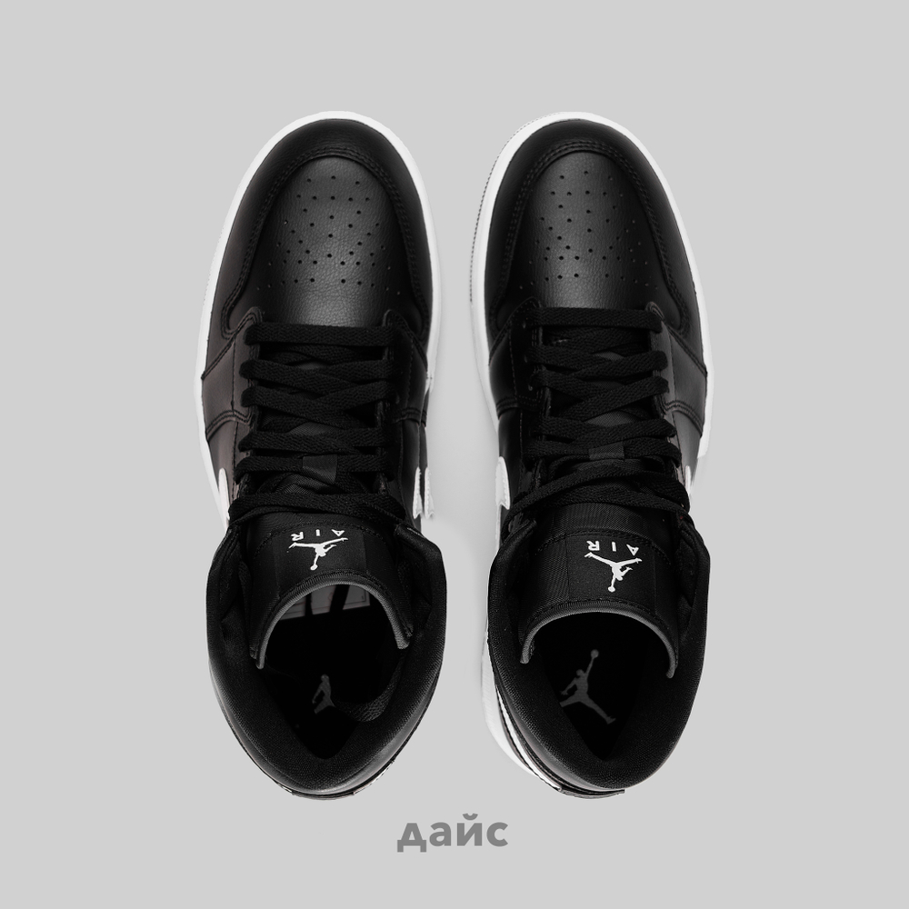 Кроссовки Jordan 1 Mid "Black White" (W)