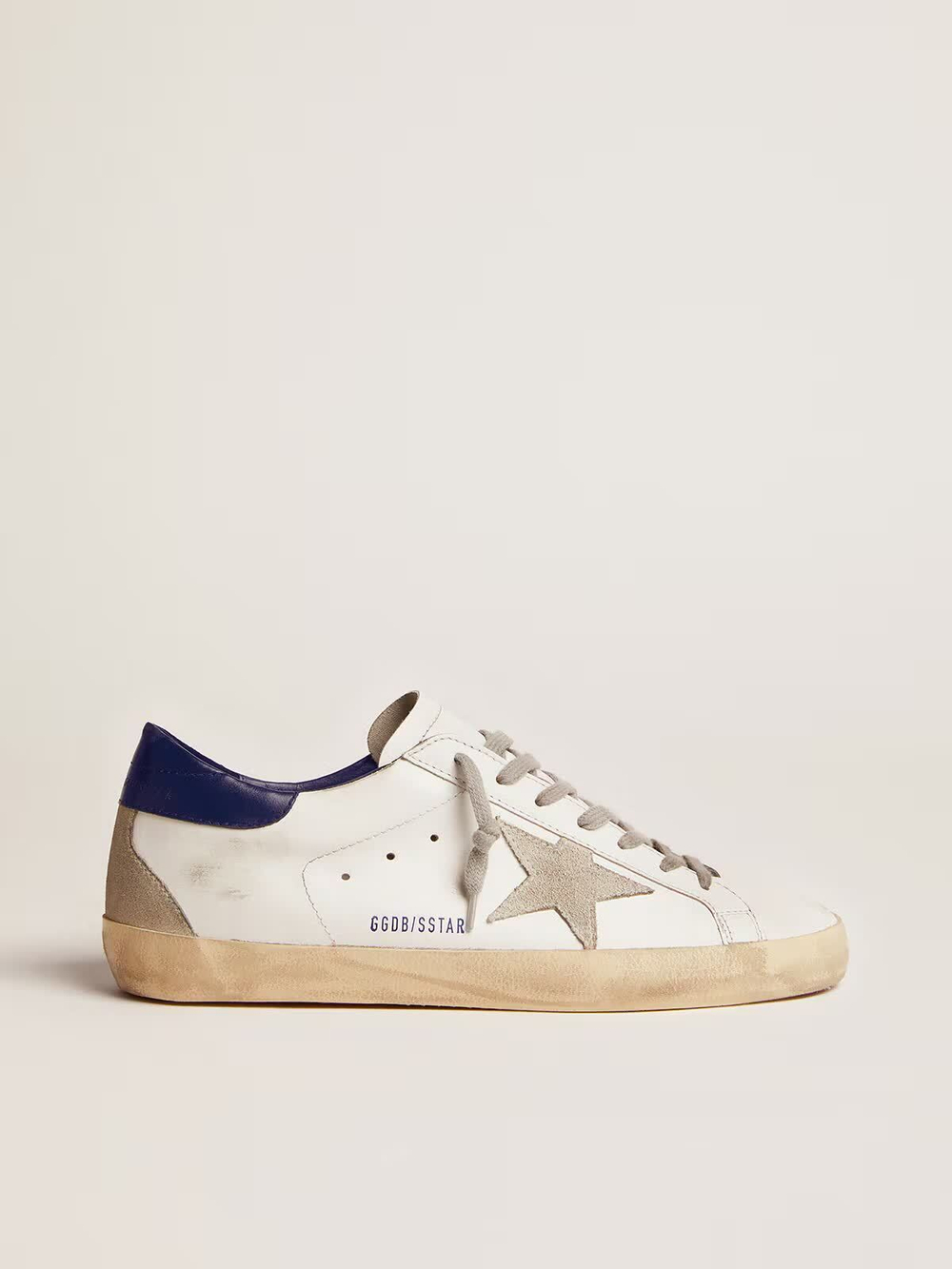 Men's Super Star with suede star and blue heel tab