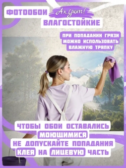 3D Фотообои утренний лес в тумане