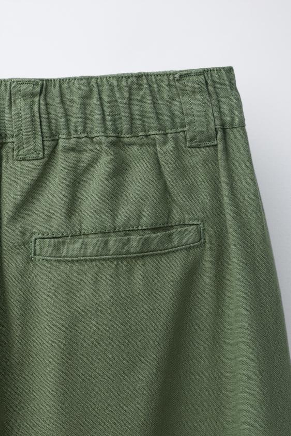 ZARA ПРЯМЫЕ БРЮКИ ИЗ ХЛОПКА И ЛЬНА,