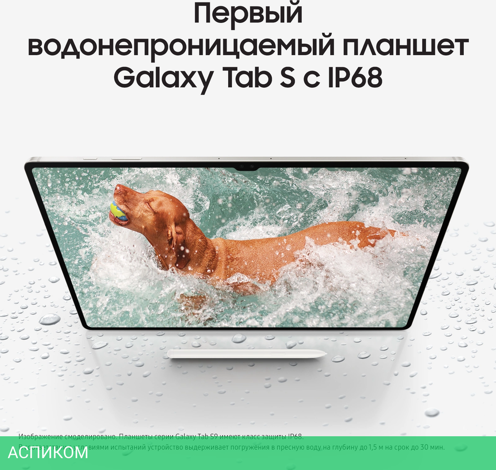 Планшет Samsung Galaxy Tab S9 12/256Gb LTE Beige (SM-X716BZEECAU)