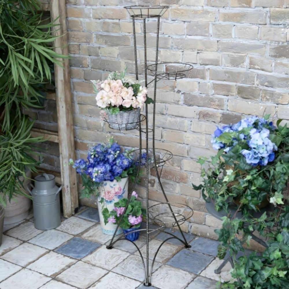 Подставка для цветов напольная "Классическая" на 5 горшков, металл М0000047