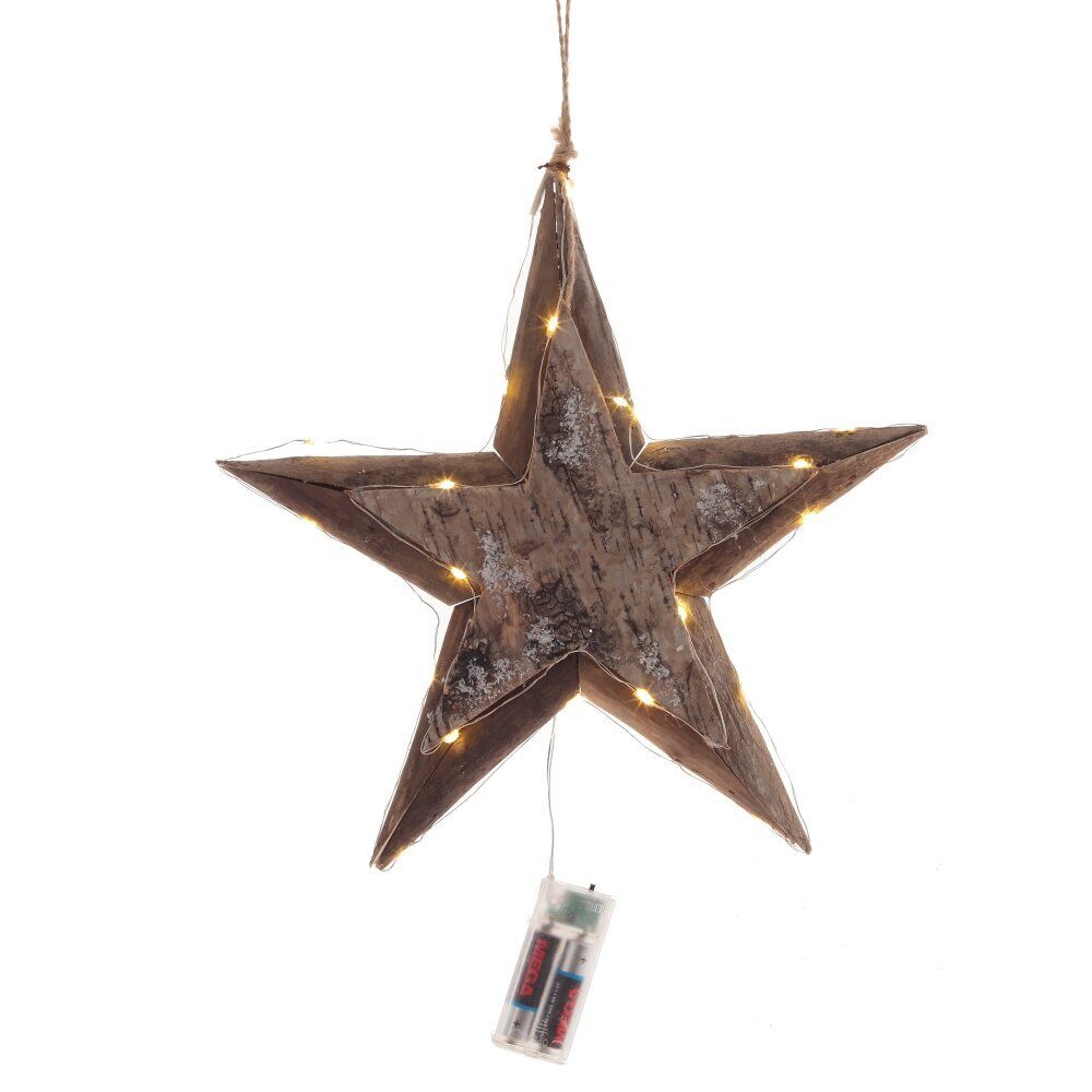 GAEM Изделие декоративное подвесное "Звезда" (подсветка, 2хАА, н/п), L30 W4 H30 см