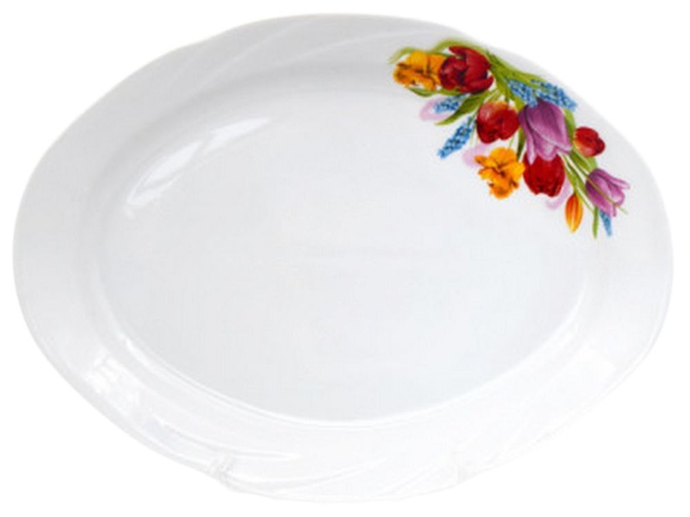 Блюдо овальное "МАЙСКИЙ БУКЕТ (Голубка)" 33 см, Беларусь. Блюдо овальное "МАЙСКИЙ БУКЕТ (Голубка)" 33 см, Беларусь.