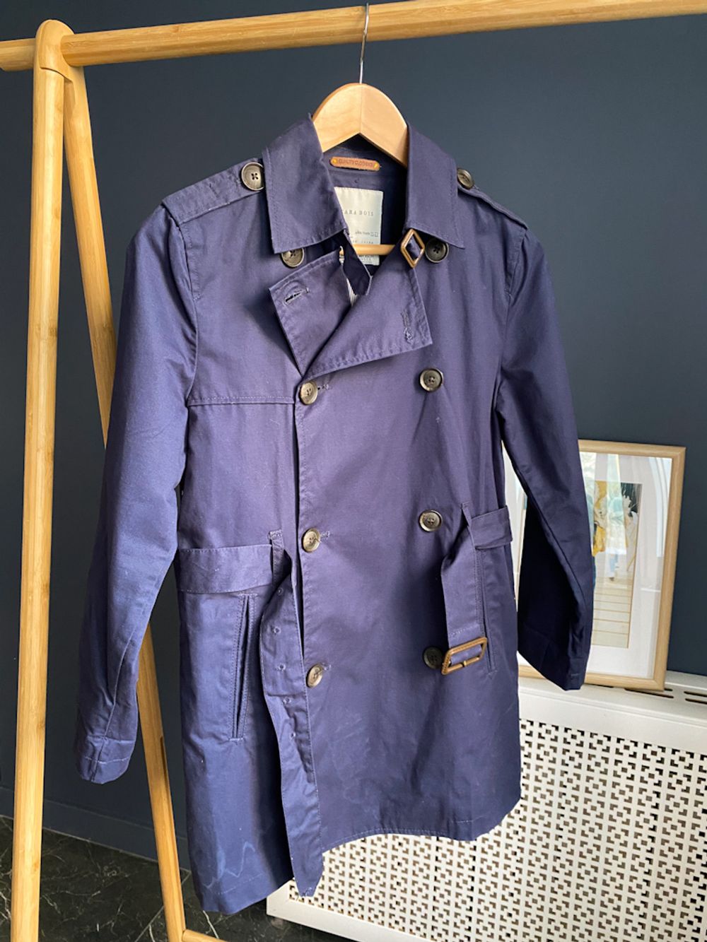 Хлопковый тренч Zara, 152