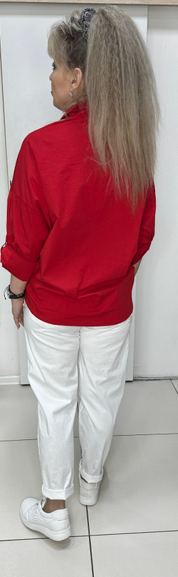 Красная итальянская рубашка