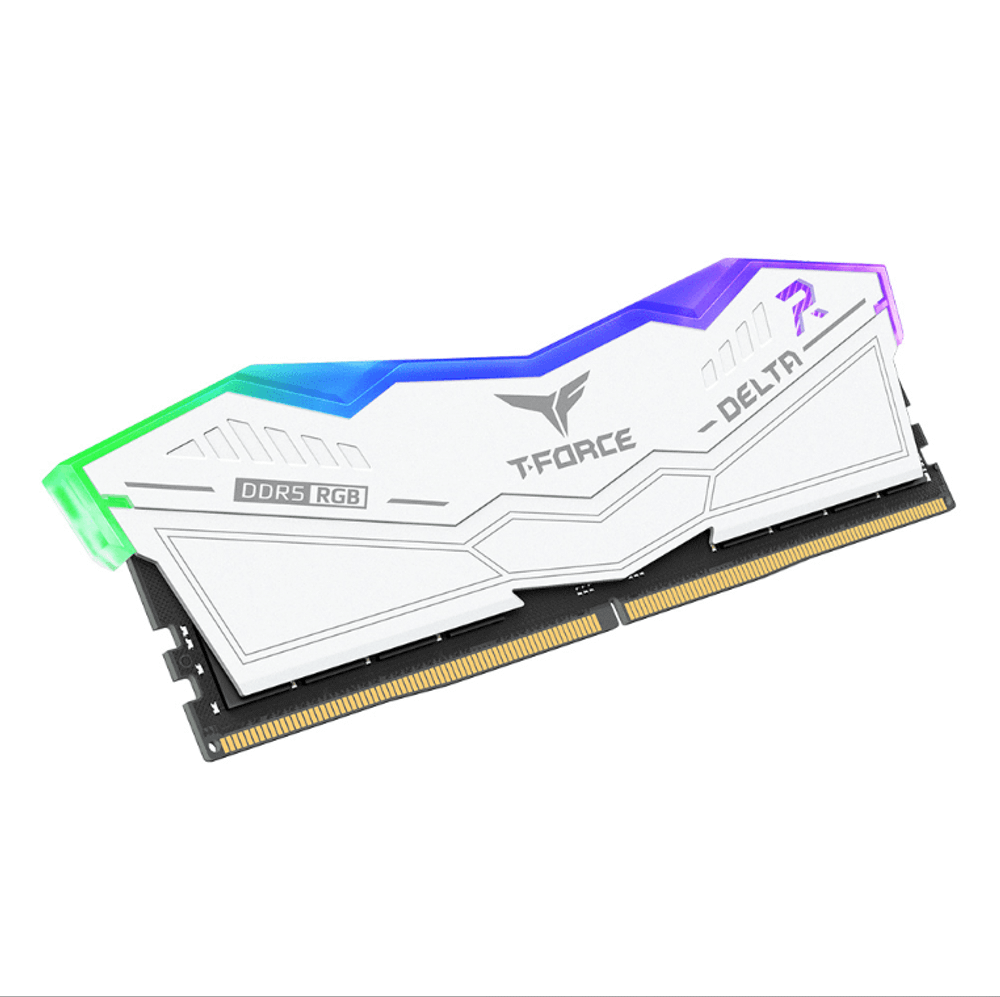 Оперативная память 64GB Kit (2x32GB) 6000MHz DDR5 TeamGroup DELTA RGB CL38 WH FF4D564G6000HC38ADC01