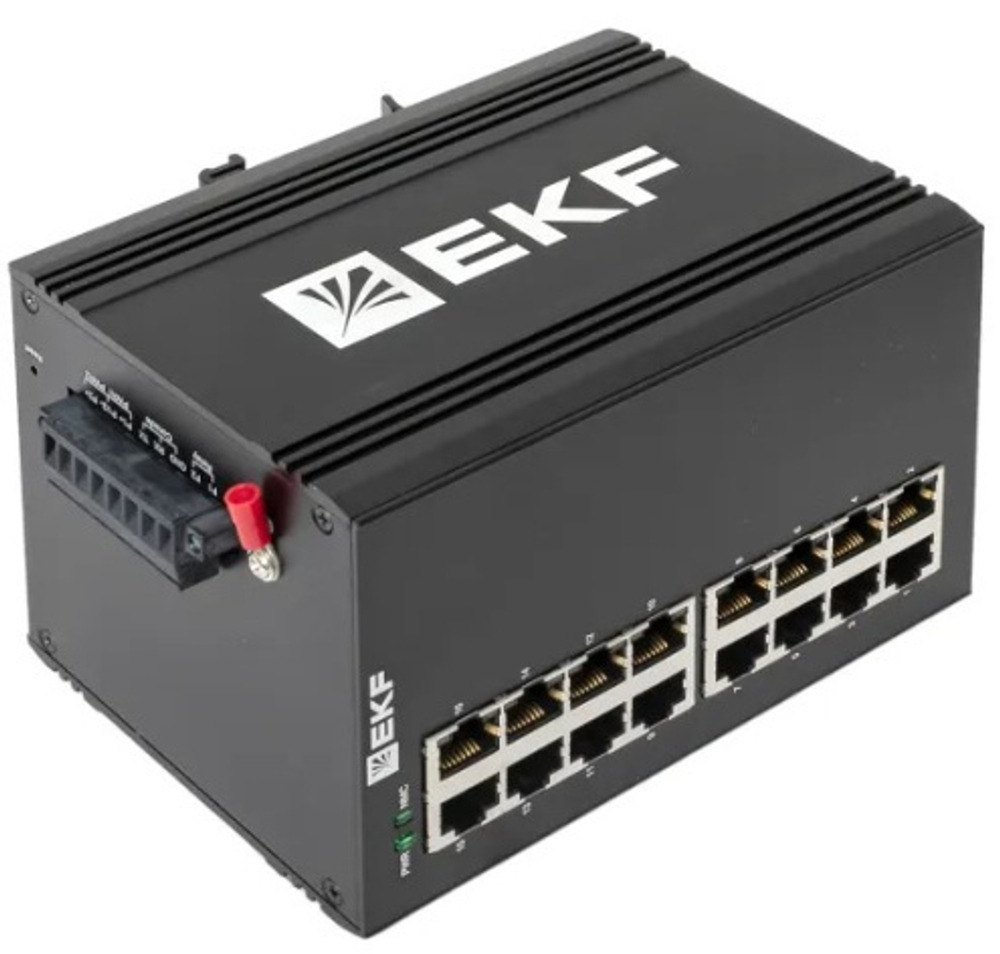 Коммутатор промышленный управляемый EKF TSX-ML2-16GT