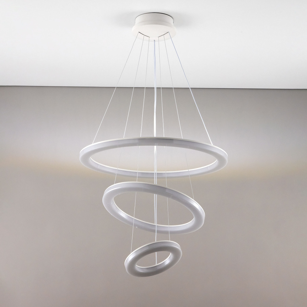 Citilux Электрон Смарт CL710A104S Умная люстра подвесная Белая