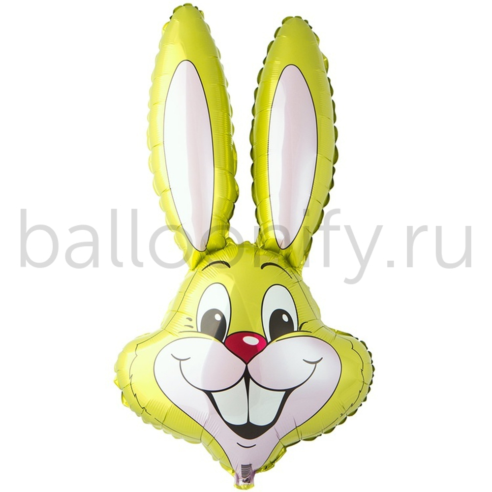 Шар (35''/89 см) Фигура, Заяц, Светло-зеленый, 1 шт.