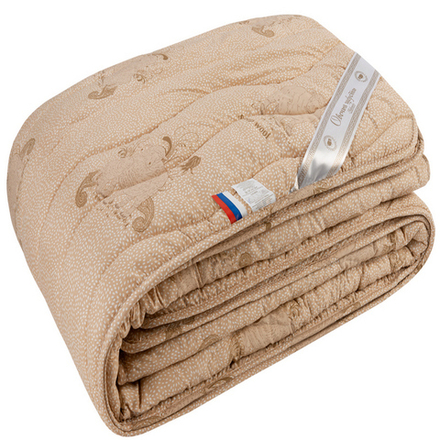 Одеяло "РУ. ОВЕЧЬЯ ШЕРСТЬ" Лавртекс, зимнее, плотность 400 г/м2, микрофайбер, Россия.