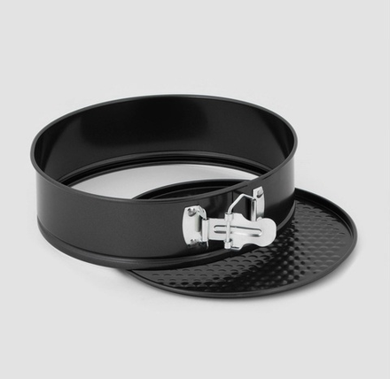 Форма для выпечки Доляна «Элин. Круг», d=22 см, разъёмная, антипригарное покрытие, чёрная