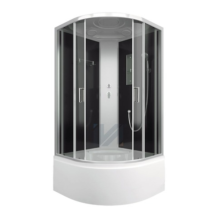 Душевая кабина IVA SC90CT  900*900*2150 высокий поддон, тонированное стекло