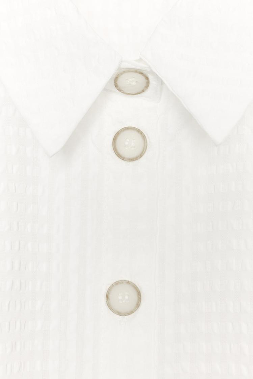 ZARA РУБАШКА С ОБЪЕМНЫМИ РУКАВАМИ, БЕЛЫЙ