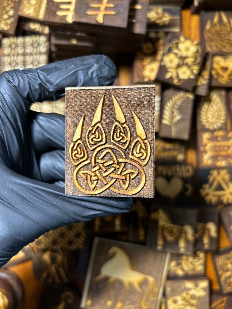 Деревянный штамп 068 (5.5x4.5 см) (Уценка!)