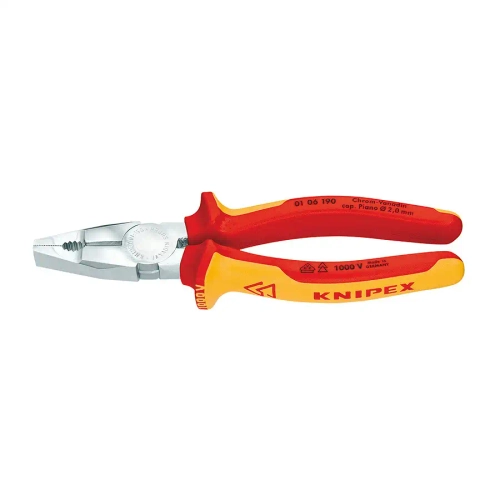 Плоскогубцы комбинированные хромированные 190 мм Knipex 01 06 190