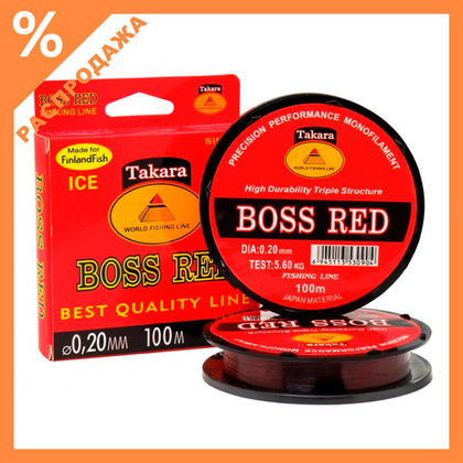 Леска Таkara Boss Red (100м)