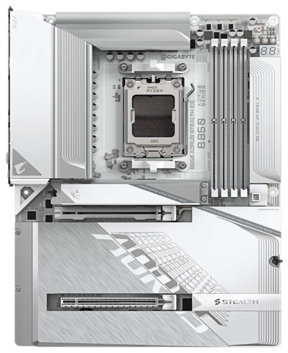 МАТЕРИНСКАЯ ПЛАТА GIGABYTE B850 AORUS STEALTH ICE (REV 1.0)
