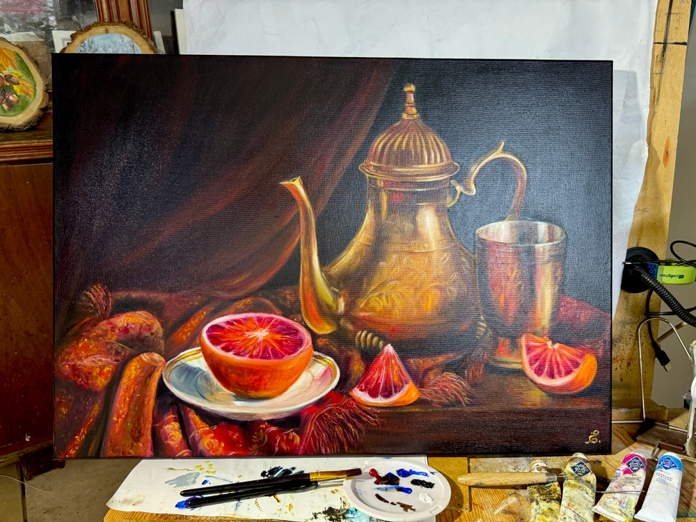 Картина «Восточные мотивы» | Холст, масло 70х50 см | Художница Ефимова Ольга