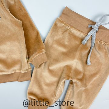 Комплект велюровый "Пушок" Карамель