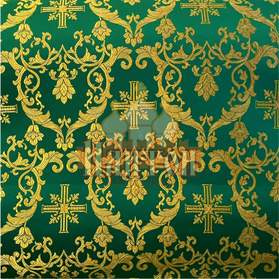 Парча "Софийский" зелёная