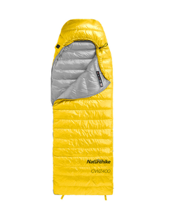 Мешок спальный Naturehike Ultralight CW400 M , 220х85 см, (правый) (ТК: +5°C), желтый