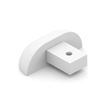 Заглушка для однополозной нижней направляющей, белый матовый (AL) (AS0030) Aristo