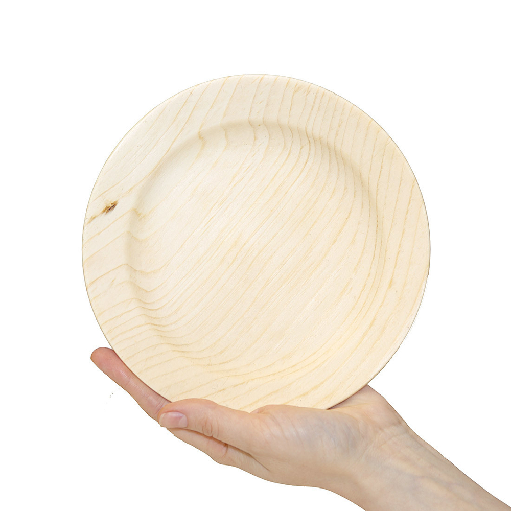 Деревянная тарелка-блюдце Art of Siberia из сибирского кедра. T78