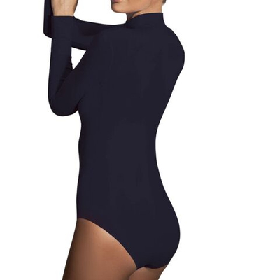 Боди с длинным рукавом и воротником-стойкой Doreanse Modal Basic (Размер: M) (Цвет: черный)