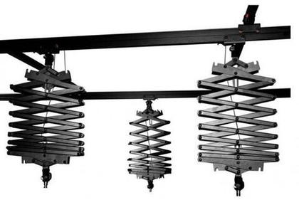 Подвесная потолочная система крепления FST TR-01 для стационарных фотостудий, 3 пантографа