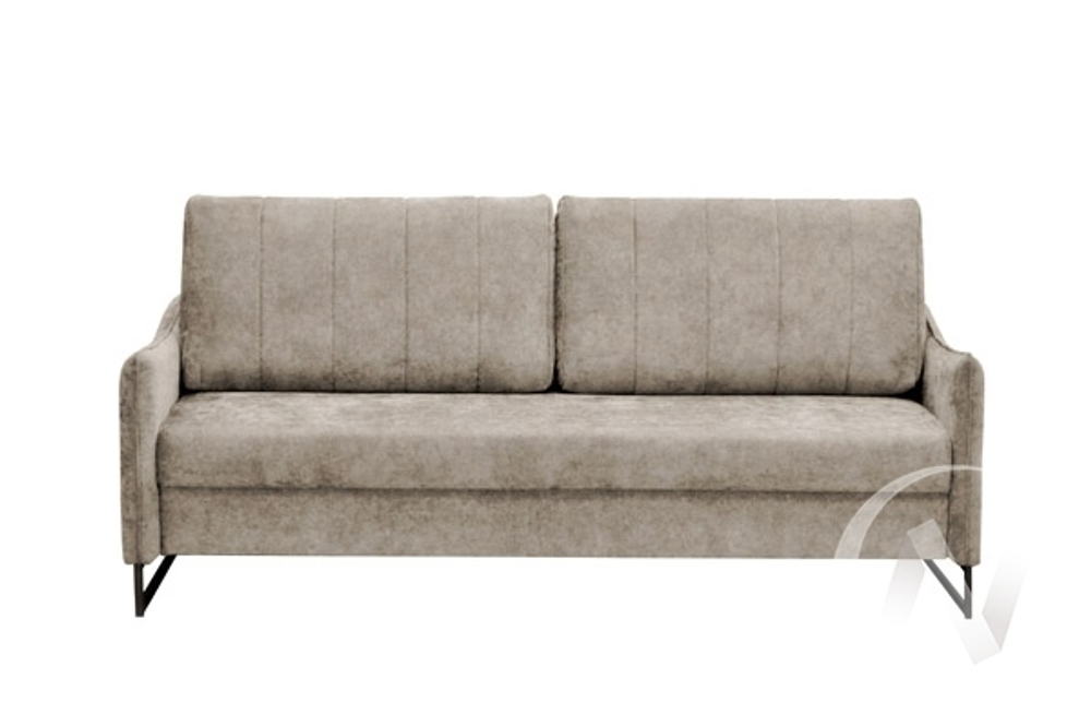 Диван прямой Лотос 2 (БД) FENIX 15 (серо-бежевый)