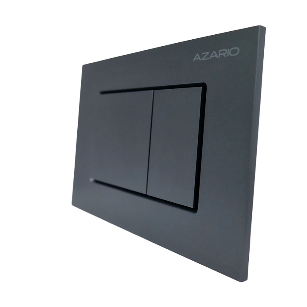 Кнопка смыва AZARIO NEW-TS механическая, двойной смыв, квадратные кнопки, ABS пластик, сатин (AZ-ABS-001-GG)