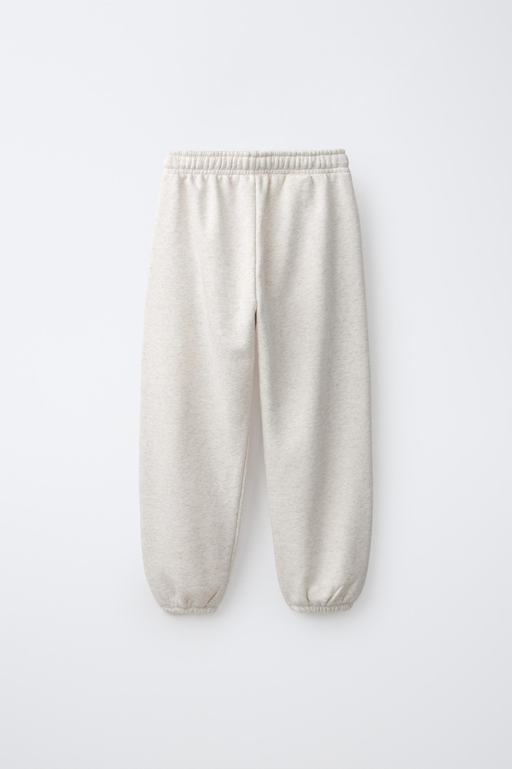ZARA БРЮКИ-ДЖОГГЕРЫ ИЗ МЯГКОЙ ТКАНИ, ПЕСОЧНЫЙ МЕЛАНЖ