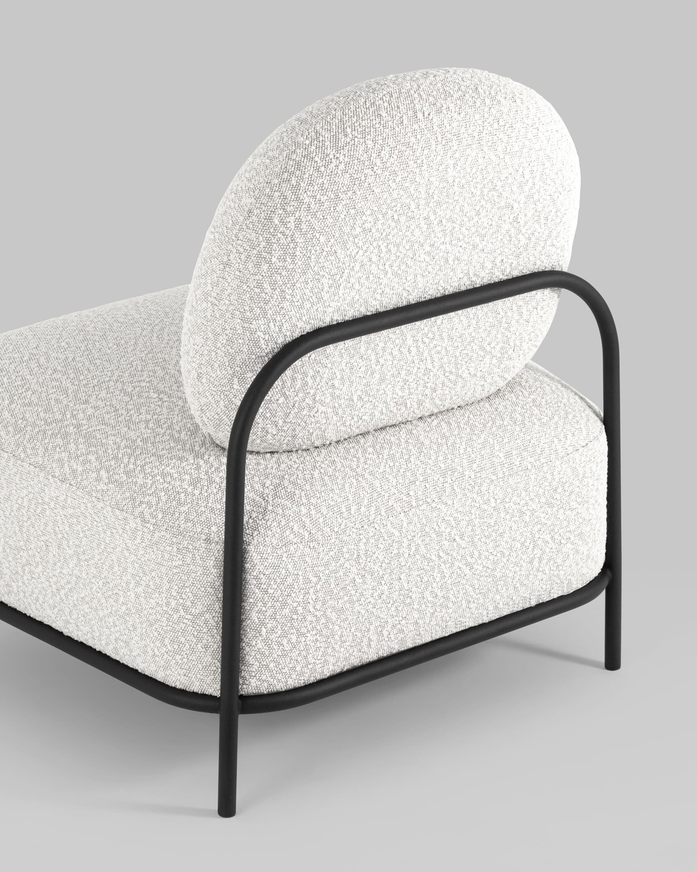 Кресло Стоун ткань букле молочный