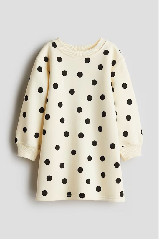 H&M Платье с принтом, светло-желтый