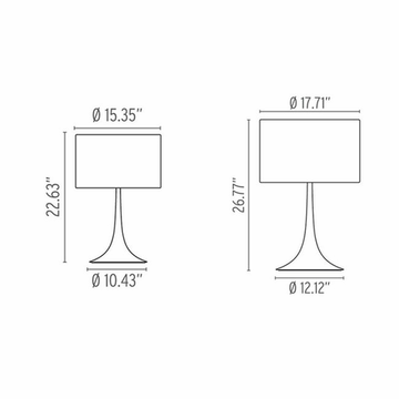 replica   Spun Table Light ( white )